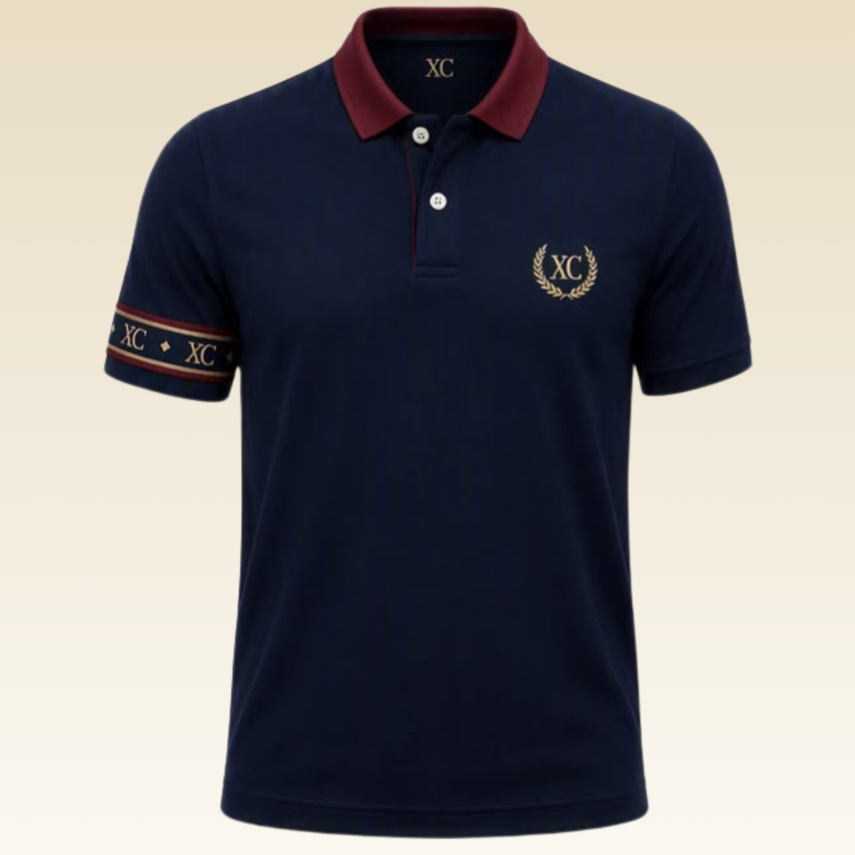 Navy Pique Polo