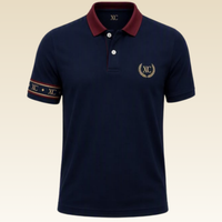 Navy Pique Polo