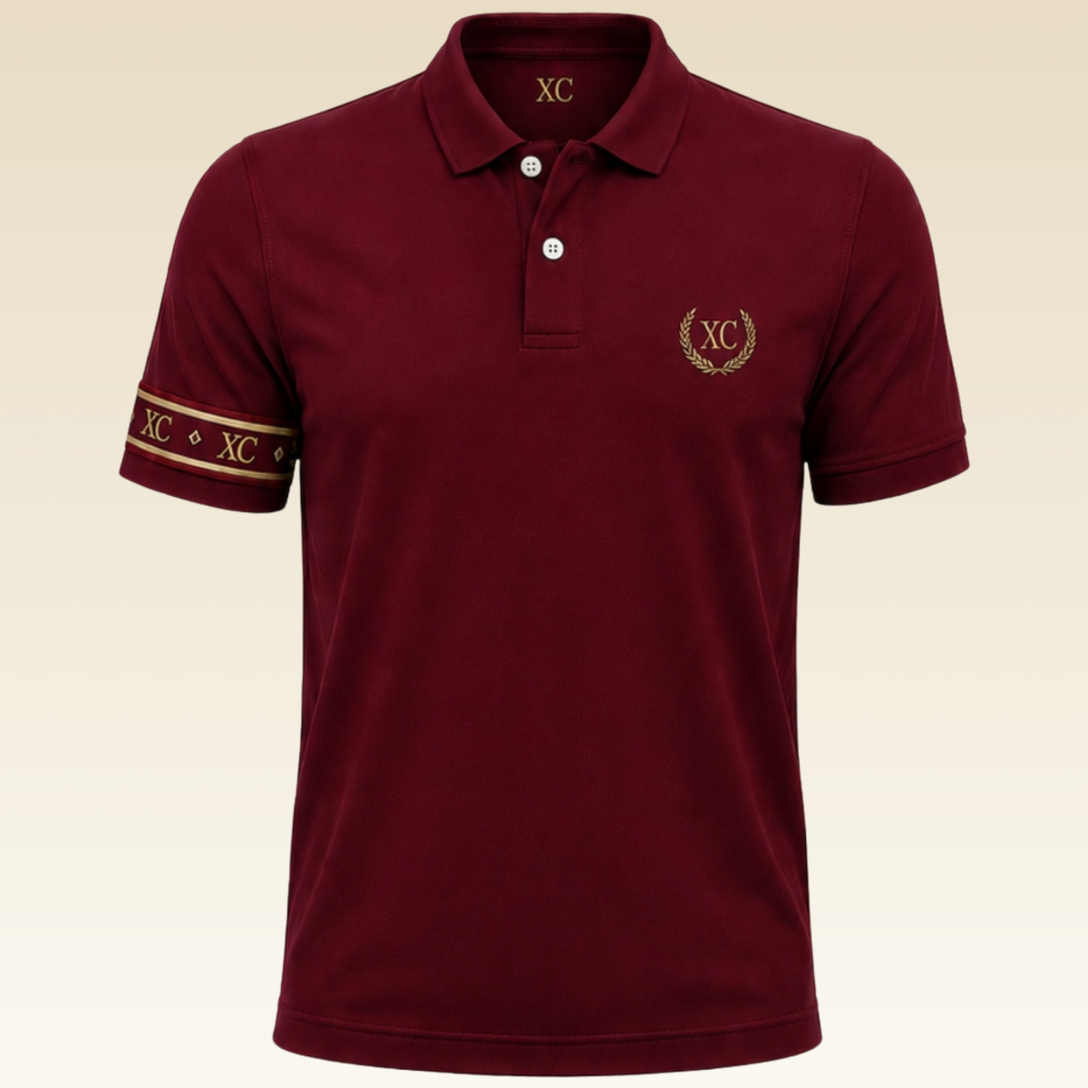 Burgundy Pique Polo