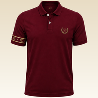 Burgundy Pique Polo