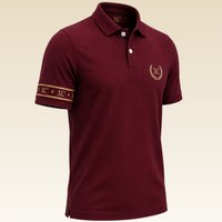 Burgundy Pique Polo